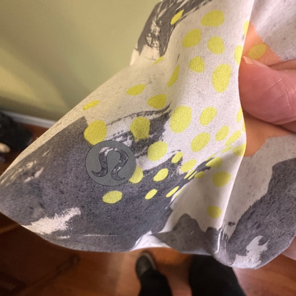 Lululemon Om Pant Abstract Pop Art Print Jogger Pants Grey Orange Yellow‎ Size 6 - Picture 8 of 11